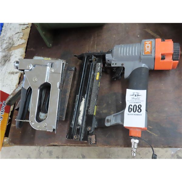 HDX Air Brad Nailer, 3 Staple Guns