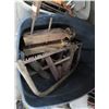 Image 1 : Bins 4 w/Vintage Wood Clamps, Chaulk Guns, Staples, Hardware