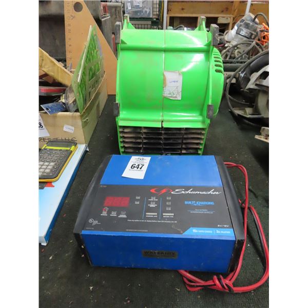 Battery Charger, Blower Fan