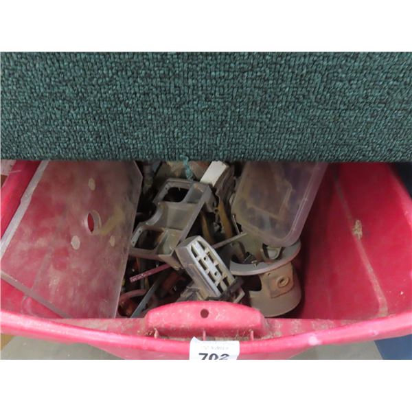 Bins 3 w/Sandpaper, Wood Working Tools and Supplies