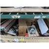Image 1 : Box w/Electronics, Supplies, Parts