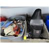Image 1 : Bins 2 w/Masonry Tools and Motorcycle Parts