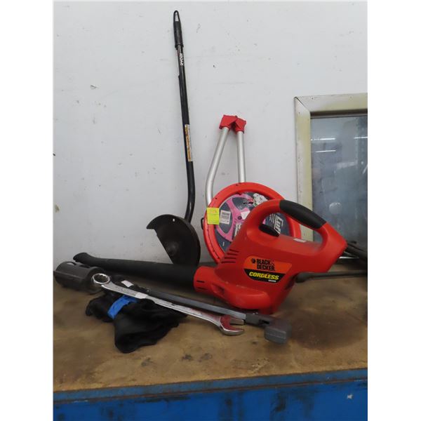 Walking Measure, Electric Blower, Paint Line Sprayer, Gloves, Wrench