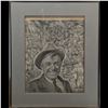 Image 1 : Limited Edition Terrance Clark (American, 1914-1973) Gravure Print, "Will Rogers, First A Cowboy"