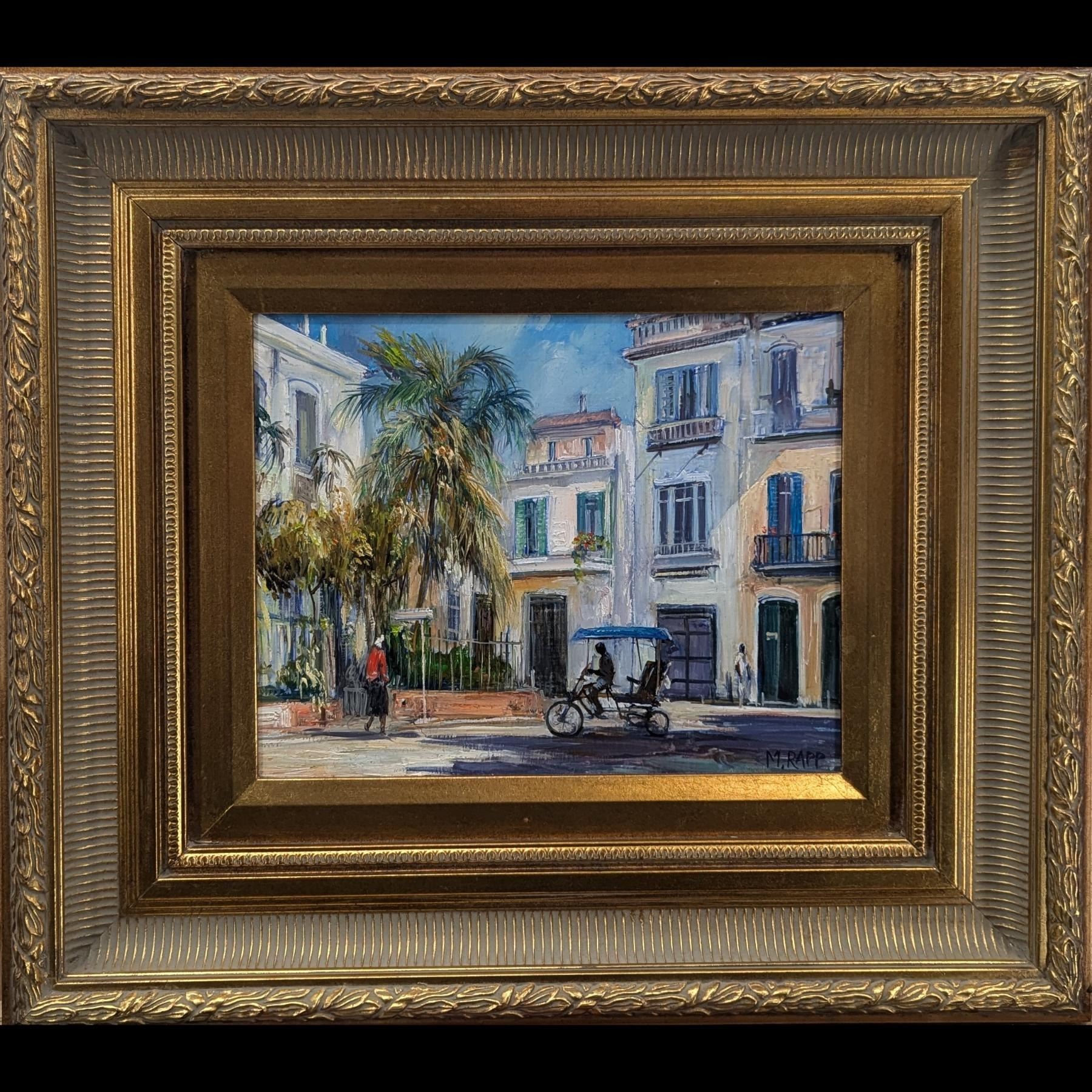 Signed Manfred Rapp (American, b. 1956) Oil On Wood Painting,