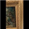 Image 8 : Signed Mid 20th Century French Artist B Dyer Oil On Canvas Scenic Painting With Gilt Frame