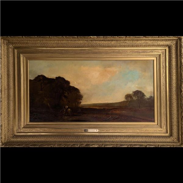 Unsigned James Brade Sword (American, 1839 - 1915) Oil On Board Landscape Painting