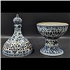 Image 2 : A Large Chinese Blue And White Porcelain Lidded Censer