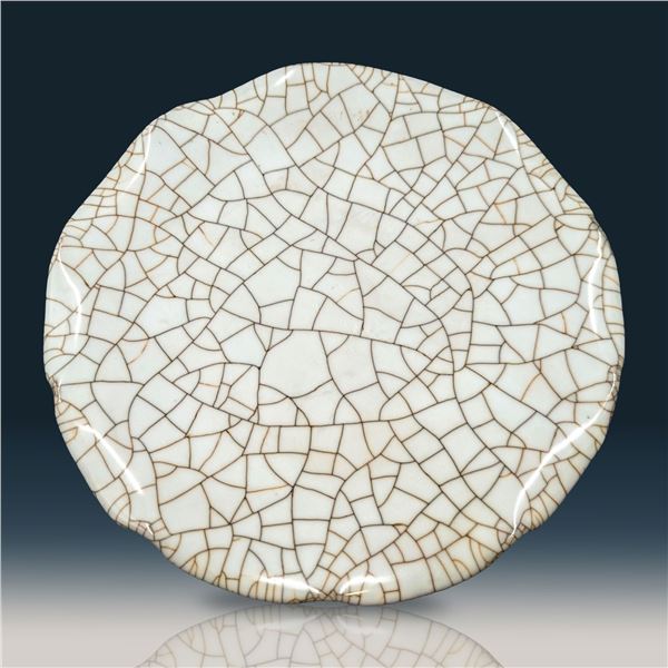 Chinese Song Style Guan Kiln Crackle Plate