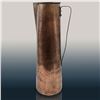 Image 1 : A Large Antique German Hand Hammered Unusual Zinn Copper Pitcher, Circa 1880