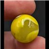Image 3 : Marbles: Lot Of 3 Yellow Akro Agate Corkscrew Marbles