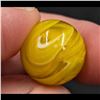 Image 7 : Marbles: Lot Of 3 Yellow Akro Agate Corkscrew Marbles