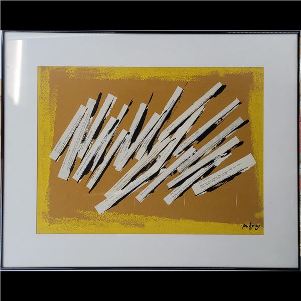 Jon Henry (American, 1916-1990) Original Mixed Media Painting, "Dear Friend" 1981