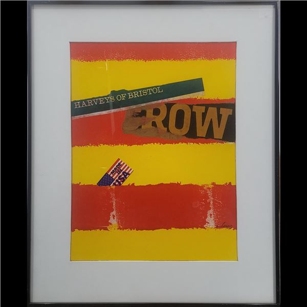 Jon Henry (American, 1916-1990) Original Acrylic Painting, "Spags Series #12" 1987