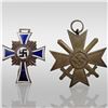 Image 1 : Lot Of 2 WWII German Mothers Cross And War Merit Medals