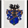 Image 3 : Set Of 3 Hand Painted Armorial Capodimonte Plates 19th Century