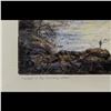Image 3 : Limited Ed. 12/15 Pencil Signed Michael Bond Colored Etching, "Twilight On The Boundary Waters"