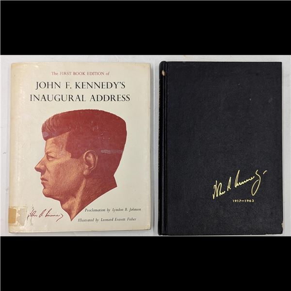 Pair Of Vintage John F. Kennedy Books, "Inaugural Address" And "A Tribute To John F. Kennedy"