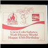 Image 1 : Coca-Cola Salutes Walt Disney a Happy 15th Birthday Framed Pin Set With Original Box