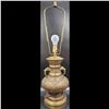 Image 10 : Pair Of Brass Champleve Table Lamps