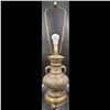 Image 2 : Pair Of Brass Champleve Table Lamps