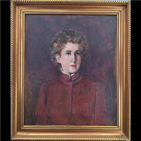 Marie Lavergne 1898 Portrait Of Sarah Bernhardt Oil On Canvas