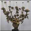 Image 7 : Vintage 5 Arm Floral Candelabra Style Standing Lamp