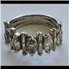 Image 2 : Hand Crafted Ladies Diamond Ring, Set In Platinum, 17 Diamonds Total, 2.30 Carat Diamond Weight