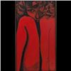 Image 1 : Initialed "A.C." Oil On Canvas Figural Painting, Possibly Alayna Coverly