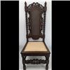Image 1 : A Very Fine 19th Century Carved Walnut Or Beech Chair With Barley Twist