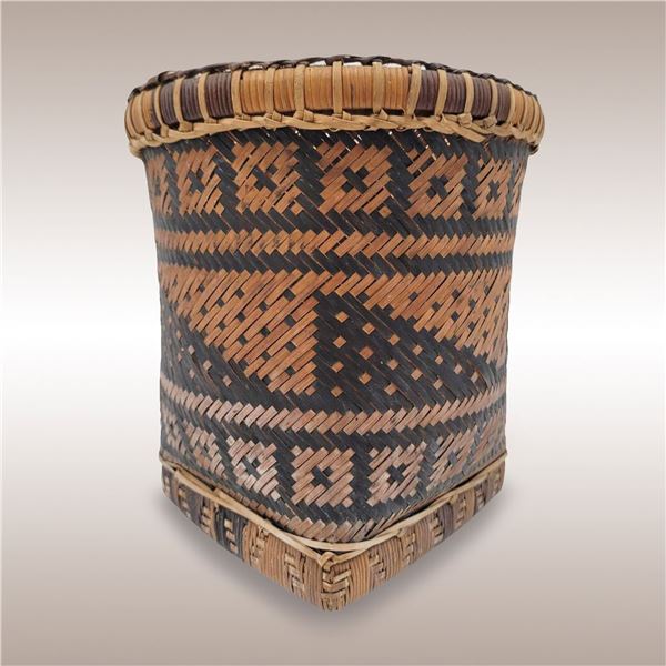 A Choctaw Or Cherokee Rivercane Basket