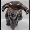 Image 2 : A Mid Century Modern Drip Glaze Pottery Bull