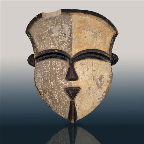 A Benin African Carved House Mask