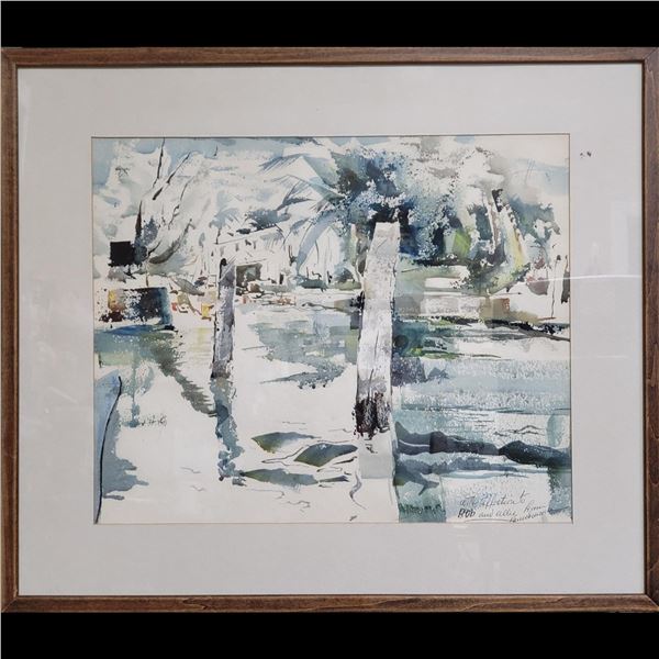 Dong Kingman (American, 1911-2000) Watercolor Landscape Painting