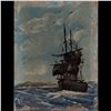 Image 1 : Signed Oil On Board Seascape Painting, Seems Old