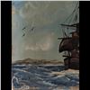 Image 2 : Signed Oil On Board Seascape Painting, Seems Old