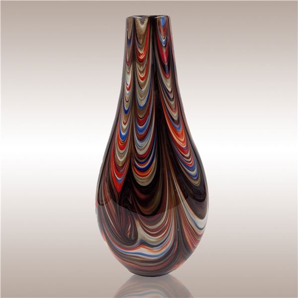 Large Vintage Italian Art Glass Vase