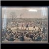 Image 1 : Framed 1860 Heenan Vs. Sayers Engraving