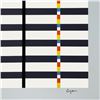 Image 2 : Yaacov Agam "Hommage du Mondrian (Light Blue)" Limited Edition Serigraph on Paper