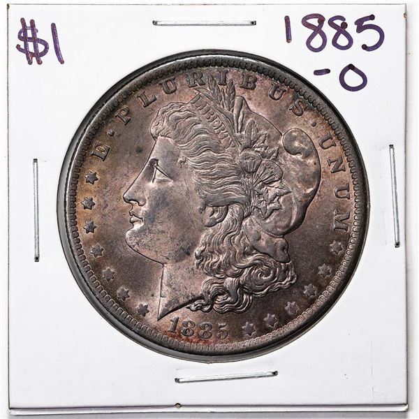 1885-O $1 Morgan Silver Dollar Coin Nice Toning