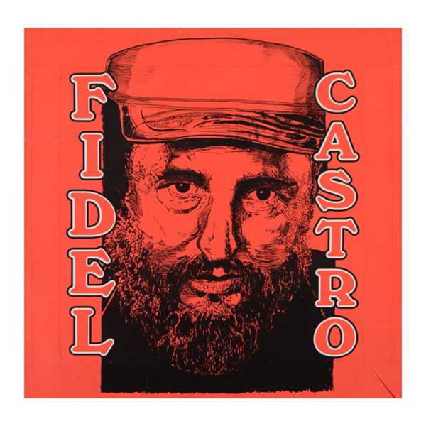 Steve Kaufman (1960-2010) "Fidel Castro" Original Mixed Media,Serigraph on Canvas