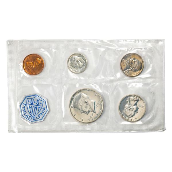 1964 (5) Coin Proof Set in Cellophane