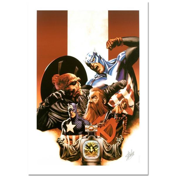 Stan Lee "Captain America #42" Limited Edition Giclee on Canvas