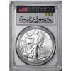 Image 1 : 2023 $1 American Silver Eagle Coin PCGS MS70 First Day of Issue Damstra Signature
