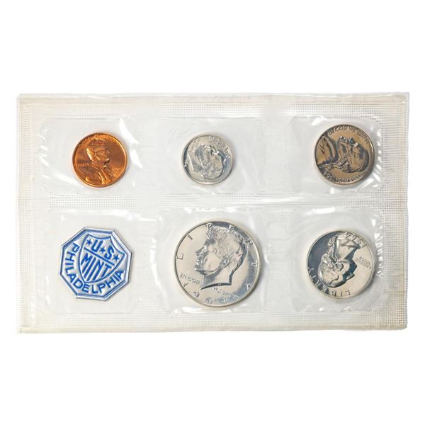 1964 (5) Coin Proof Set in Cellophane