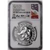 Image 1 : 2021 Netherlands Proof Lion Dollar Silver Coin NGC PF70 Ultra Cameo FDOI Signed