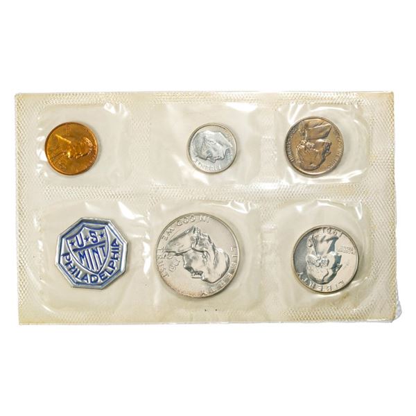 1961 (5) Coin Proof Set in Cellophane