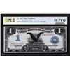 Image 1 : 1899 $1 Black Eagle Silver Certificate Note Fr.235 PCGS Choice AU 58PPQ