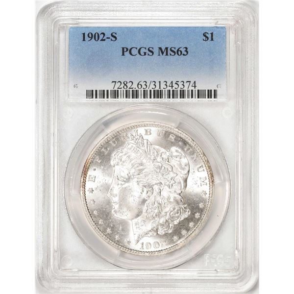 1902-S $1 Morgan Silver Dollar Coin PCGS MS63