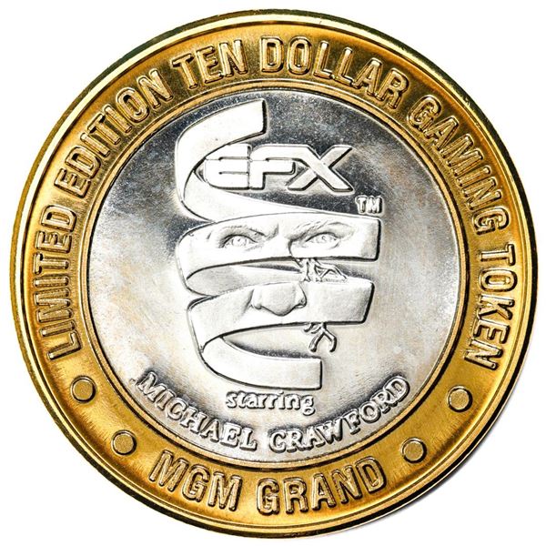 .999 Silver MGM Grand Las Vegas, Nevada $10 Casino Limited Edition Gaming Token